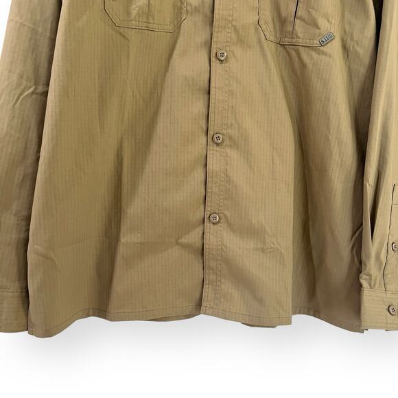 NEW 5.11 Tactical Mens XL Landen Long Sleeve Work Shirt Tan Beige FlexLite - Picture 5 of 9